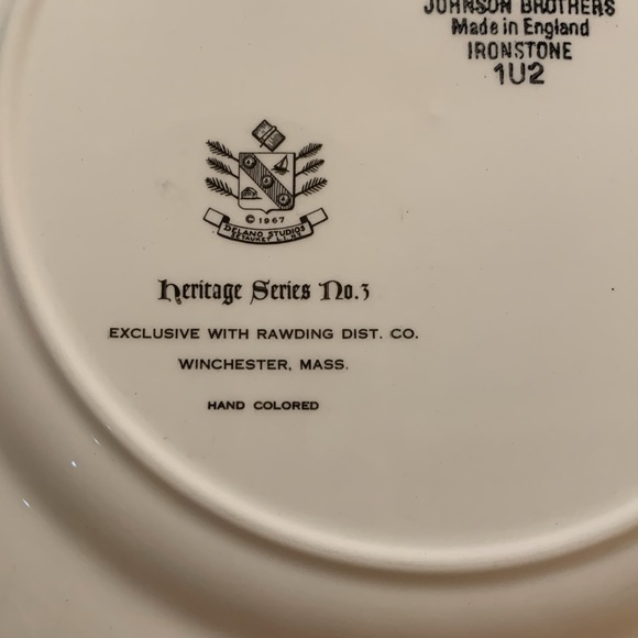 FREE WITH PURCHASE***** Vintage Johnson Brothers “Old North Church” plate, EUC - Picture 6 of 7